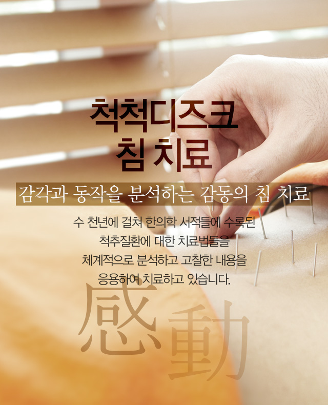 척척디즈크침치료